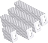 BESTTEN 100 Pack 1 Gang Screwless Wall Plate, USWP6 Gloss Snow White, Modern Designer Decorator Outlet Cover, Wallplate for Light Switch, Dimmer, USB, GFCI, Receptacle, H4.69” x W2.91”