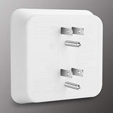 [3 Pack] BESTTEN Multiple Wall Outlet, 6 Outlet Extender, Wall Tap Adapter, Grounded Socket Splitter, ETL/cETL Certified, White