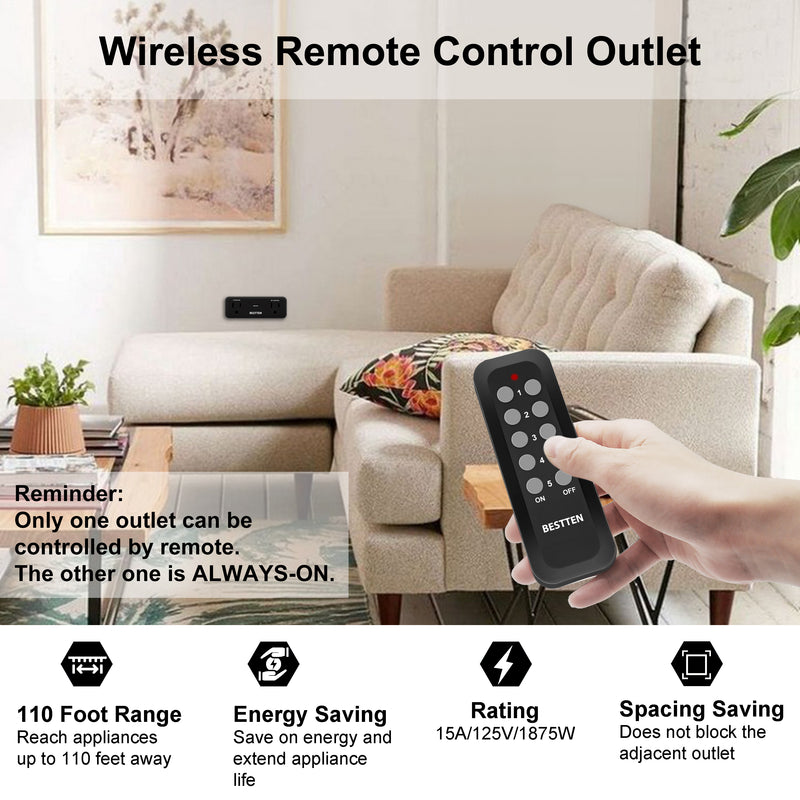 Remote Control Outlets – BESTTEN US